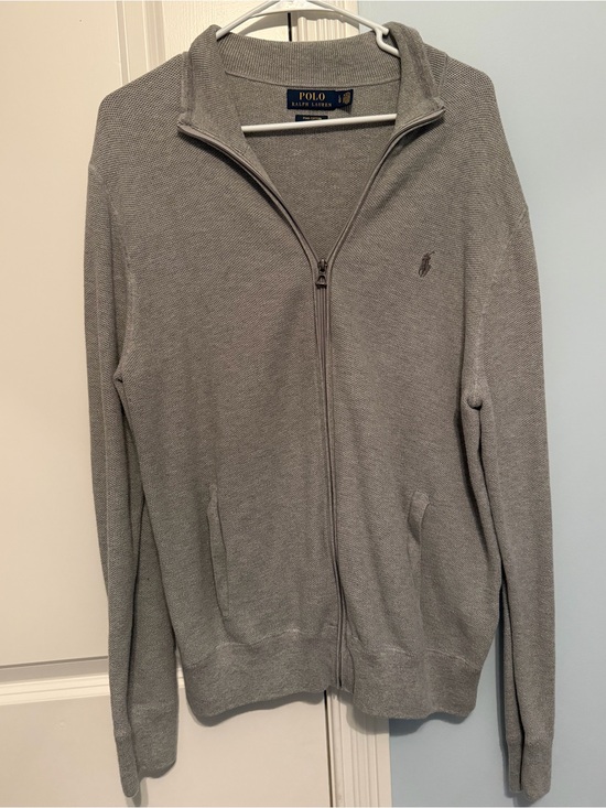 Ralph Lauren Other - Ralph Lauren Men’s Light Gray Zip-Up Knit Sweater